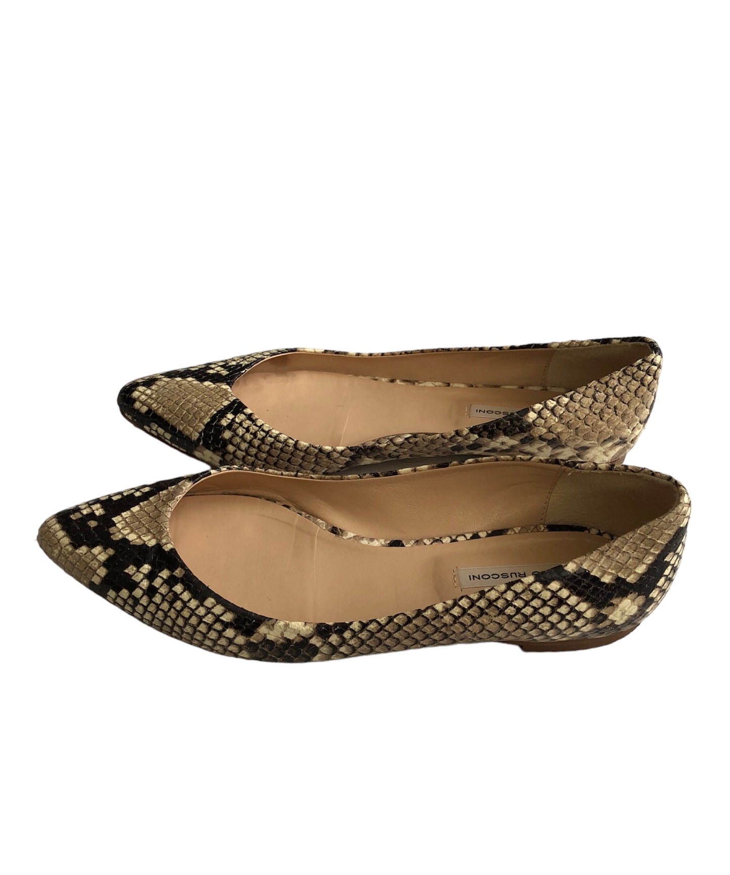 ポインテッドトゥフラットパンプス (パイソン) SIZE36
