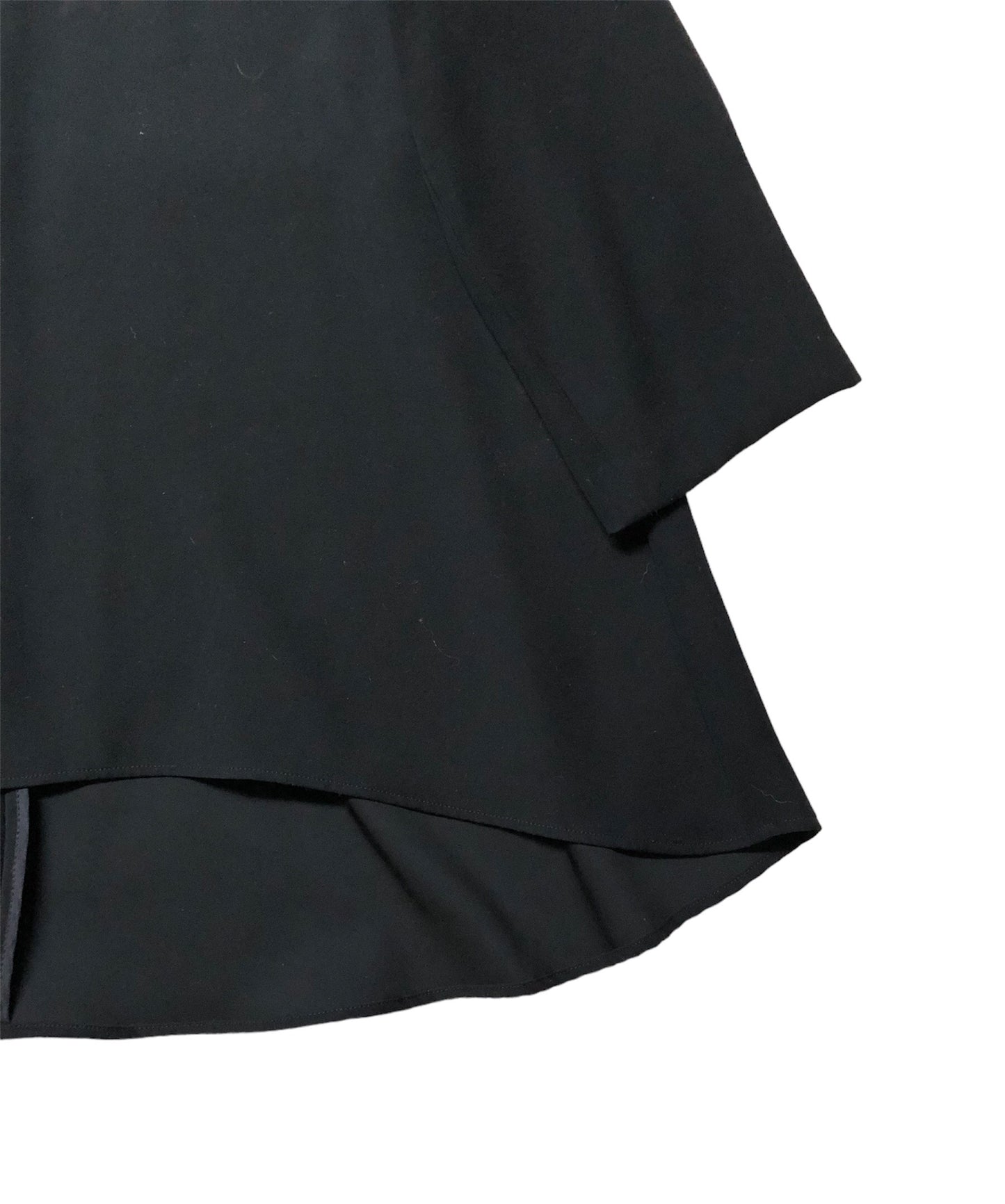 ジョーゼットフレアブラウス(BLACK)