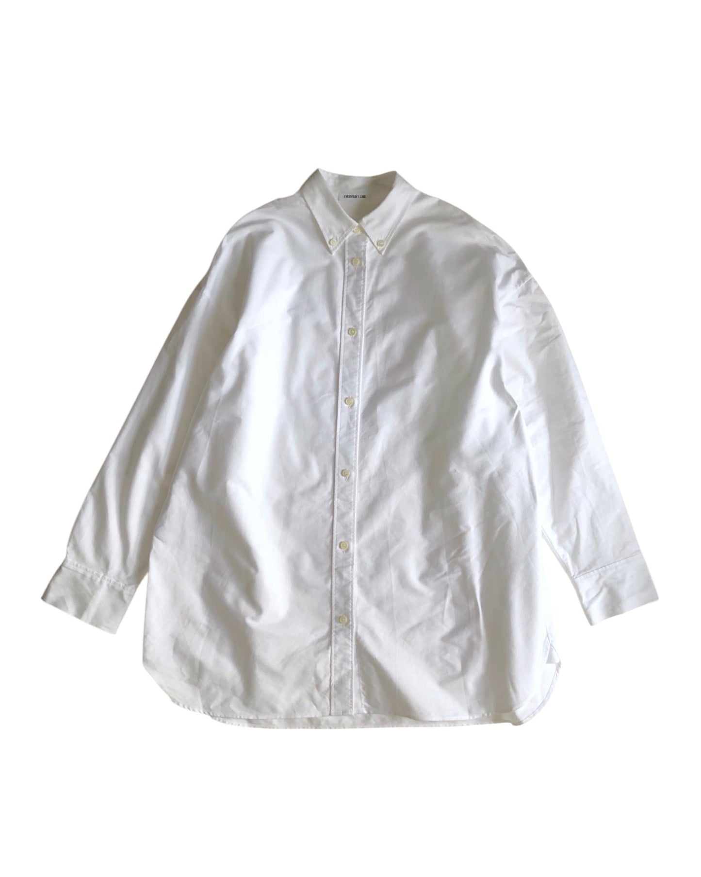 EVERYDAY I LIKE Oversized Oxford Shirt