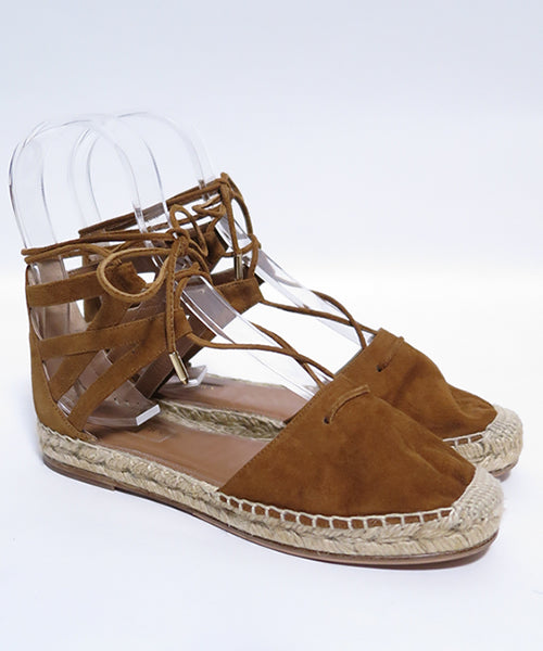 AQUA ZZURA レースアップエスパドリーユ SIZE35