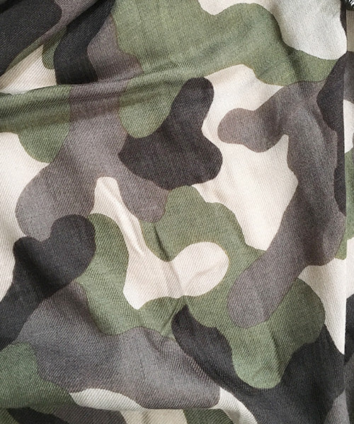 迷彩柄 大判ストール