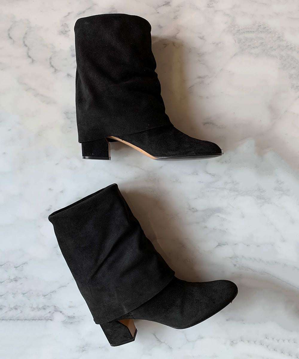 スエード2WAYヒールブーツ SIZE38