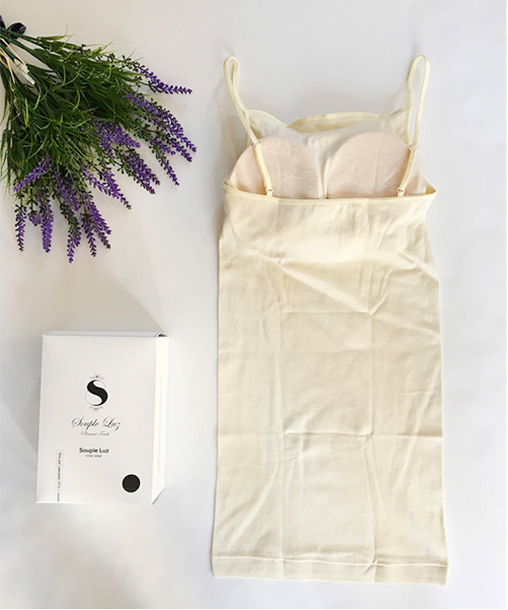 ストレートネックブラカップキャミソール (ivory)