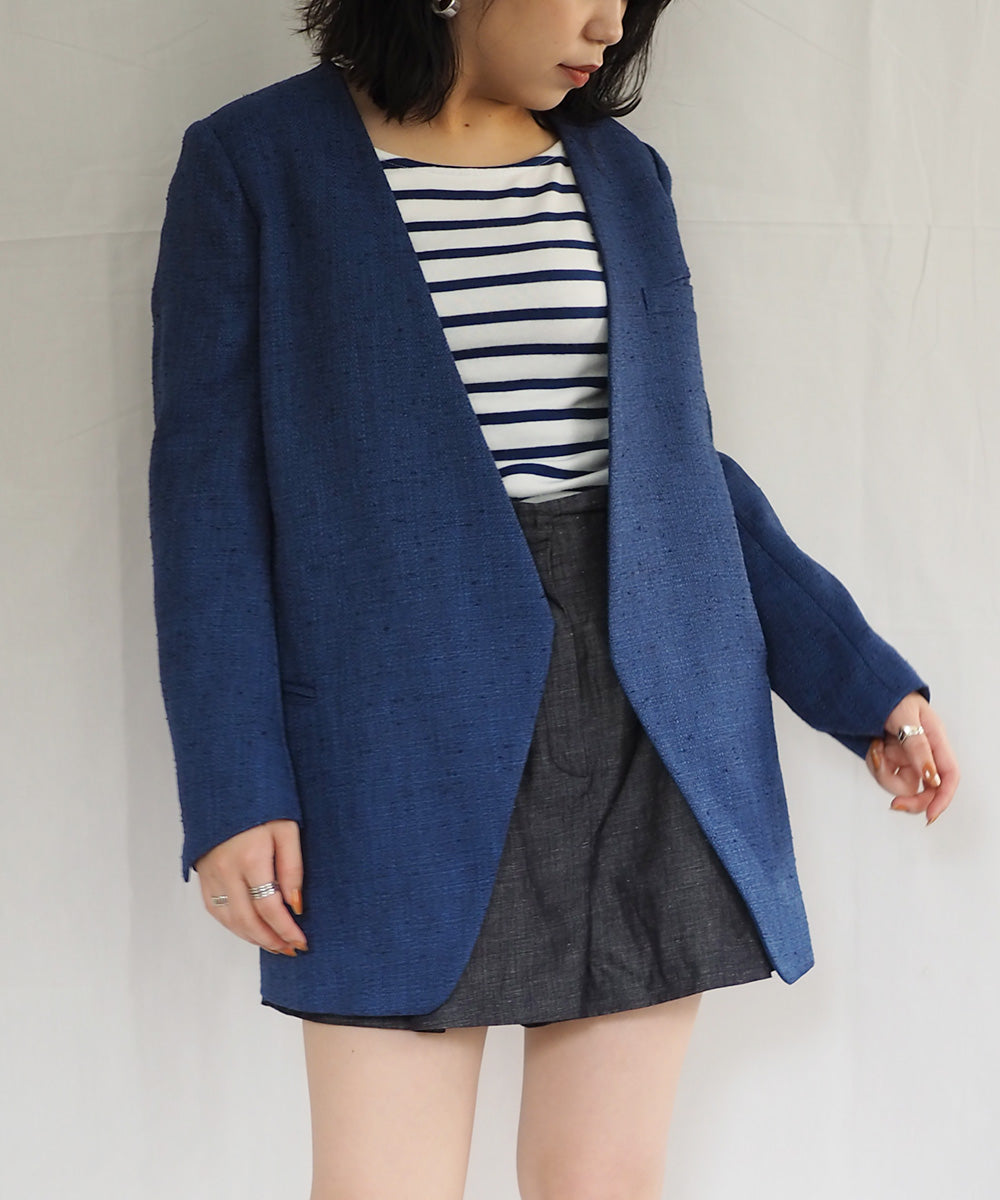 Noble×Naoko Okusa ツィードロングジャケット