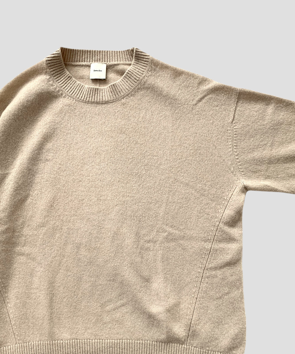 カシミヤ混クループルオーバー