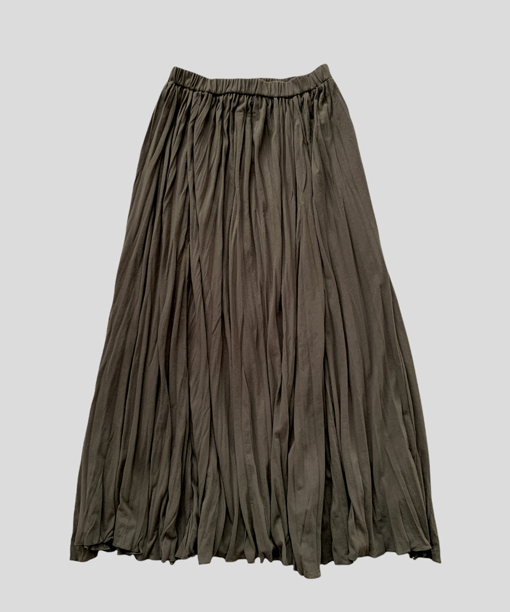 ランダムシワプリーツSK (khaki)