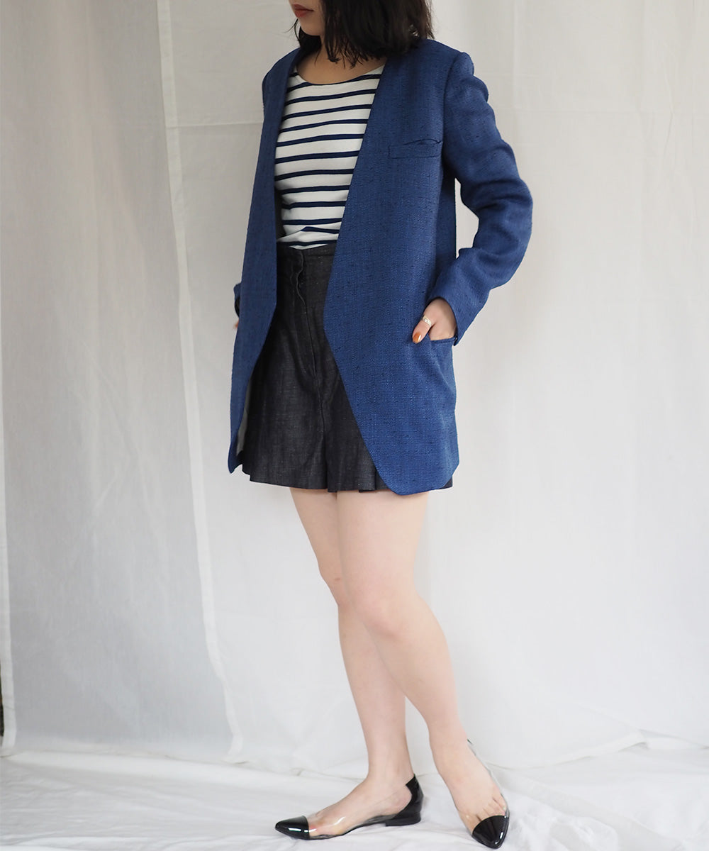 Noble×Naoko Okusa ツィードロングジャケット