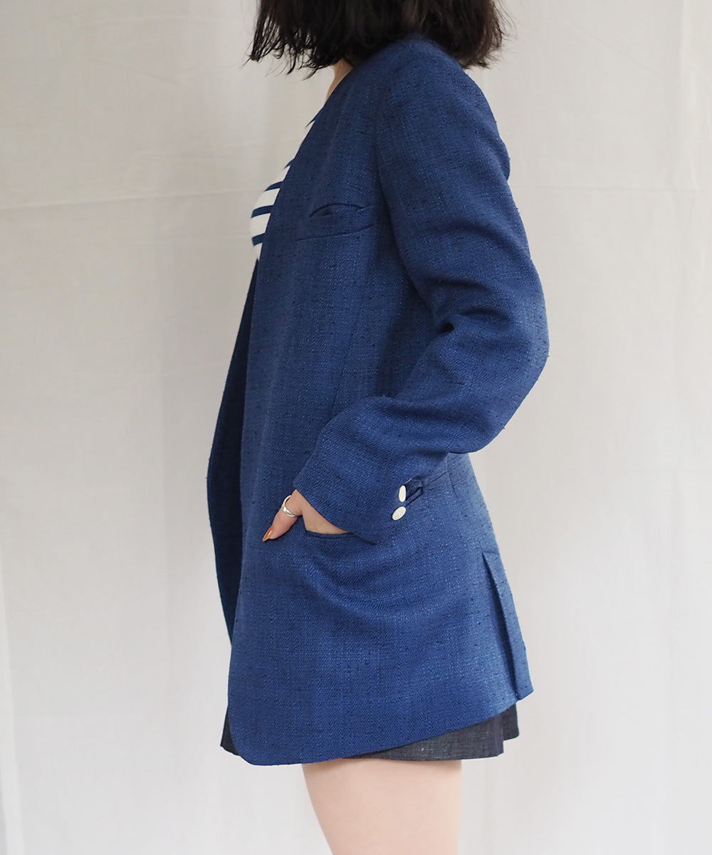 Noble×Naoko Okusa ツィードロングジャケット