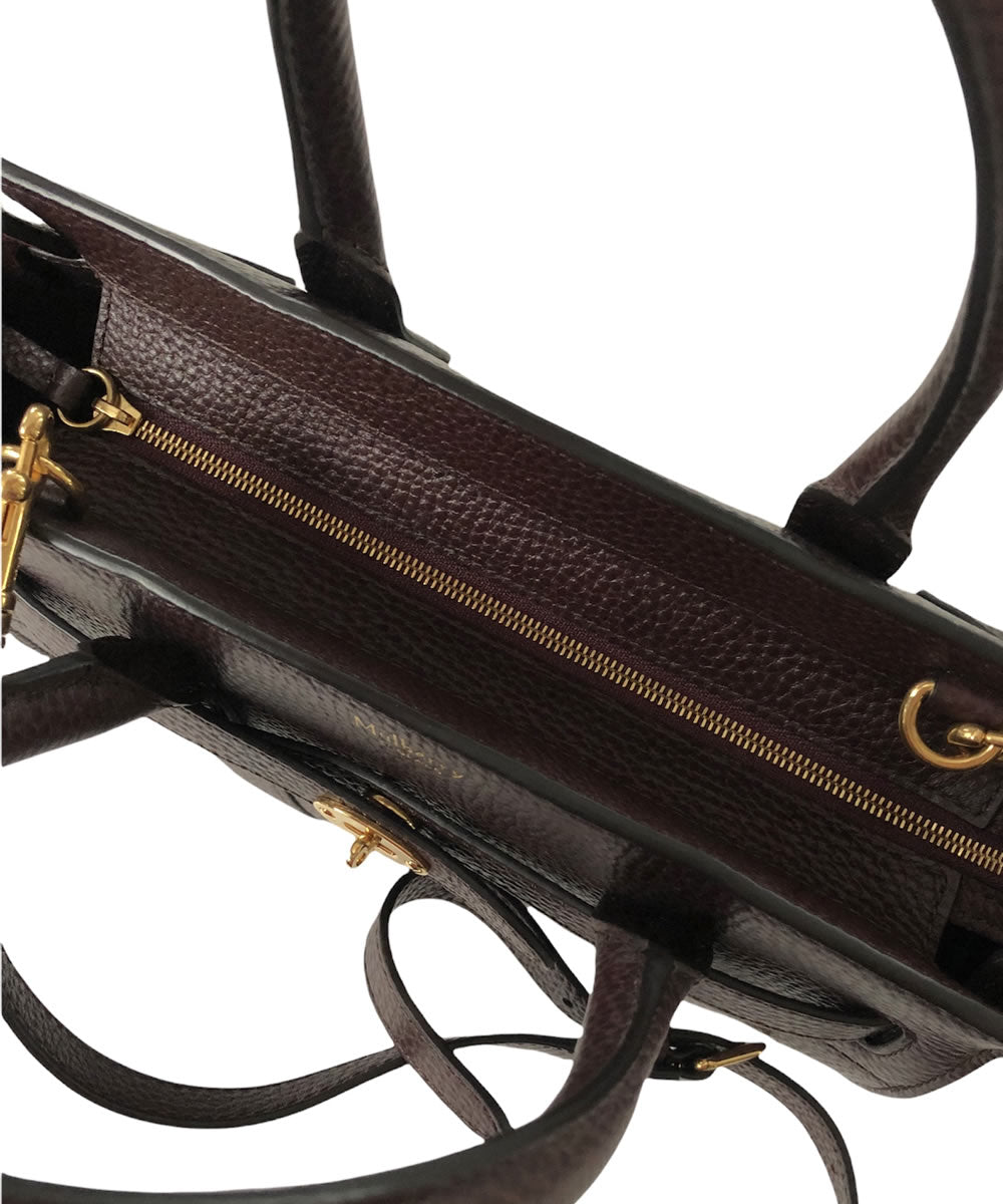 スモール ジップド ベイズウォーター / オックスブラッド グレイン ベジタブル タンニンレザー