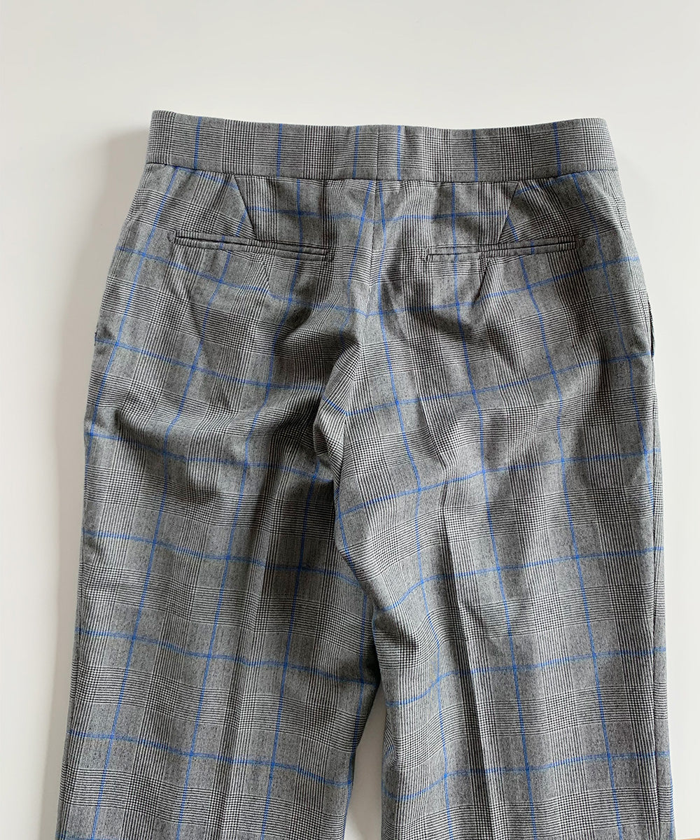 グレンチェックテーパードパンツ