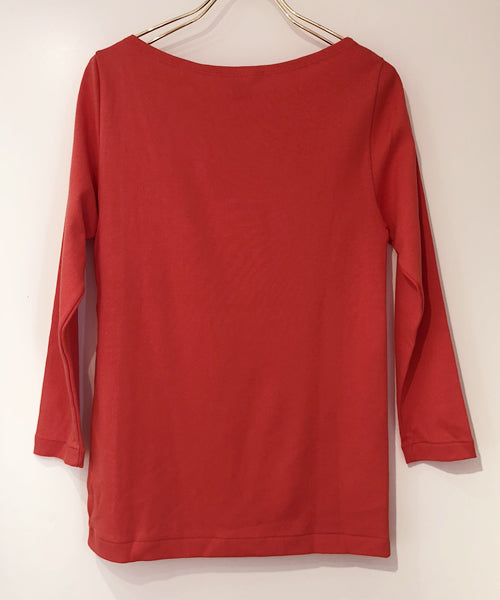 AURALEE×IENA 別注ボートネックTシャツ