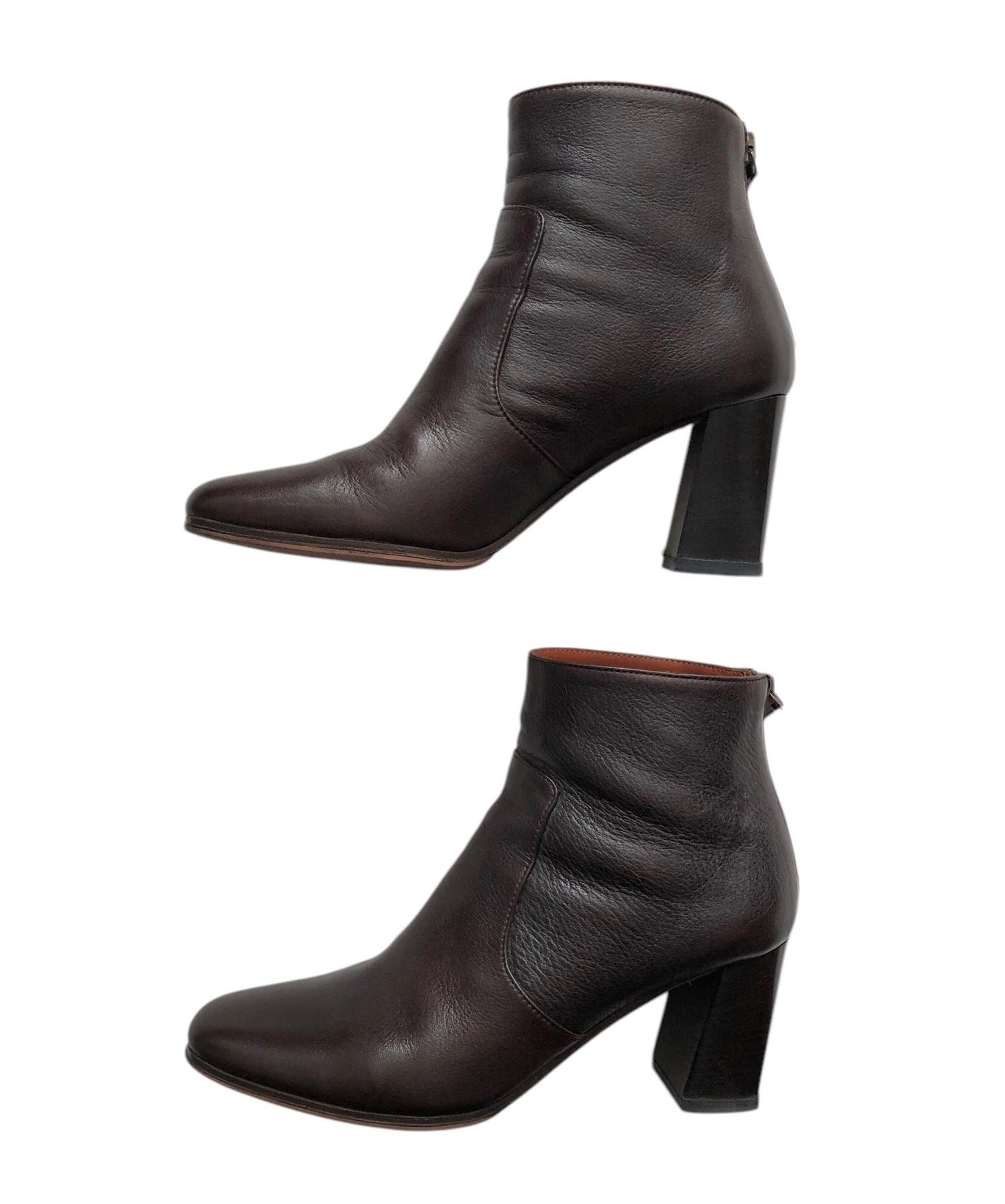 7.5cm Heal SHORT BOOTS / BROWN