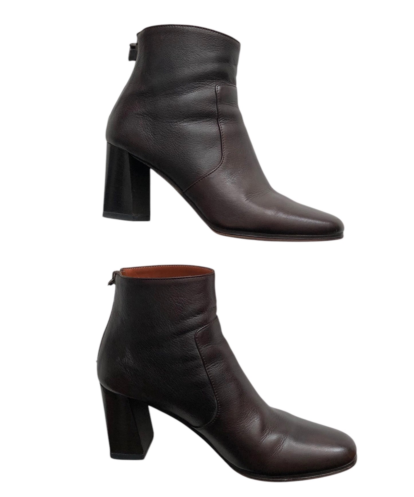 7.5cm Heal SHORT BOOTS / BROWN