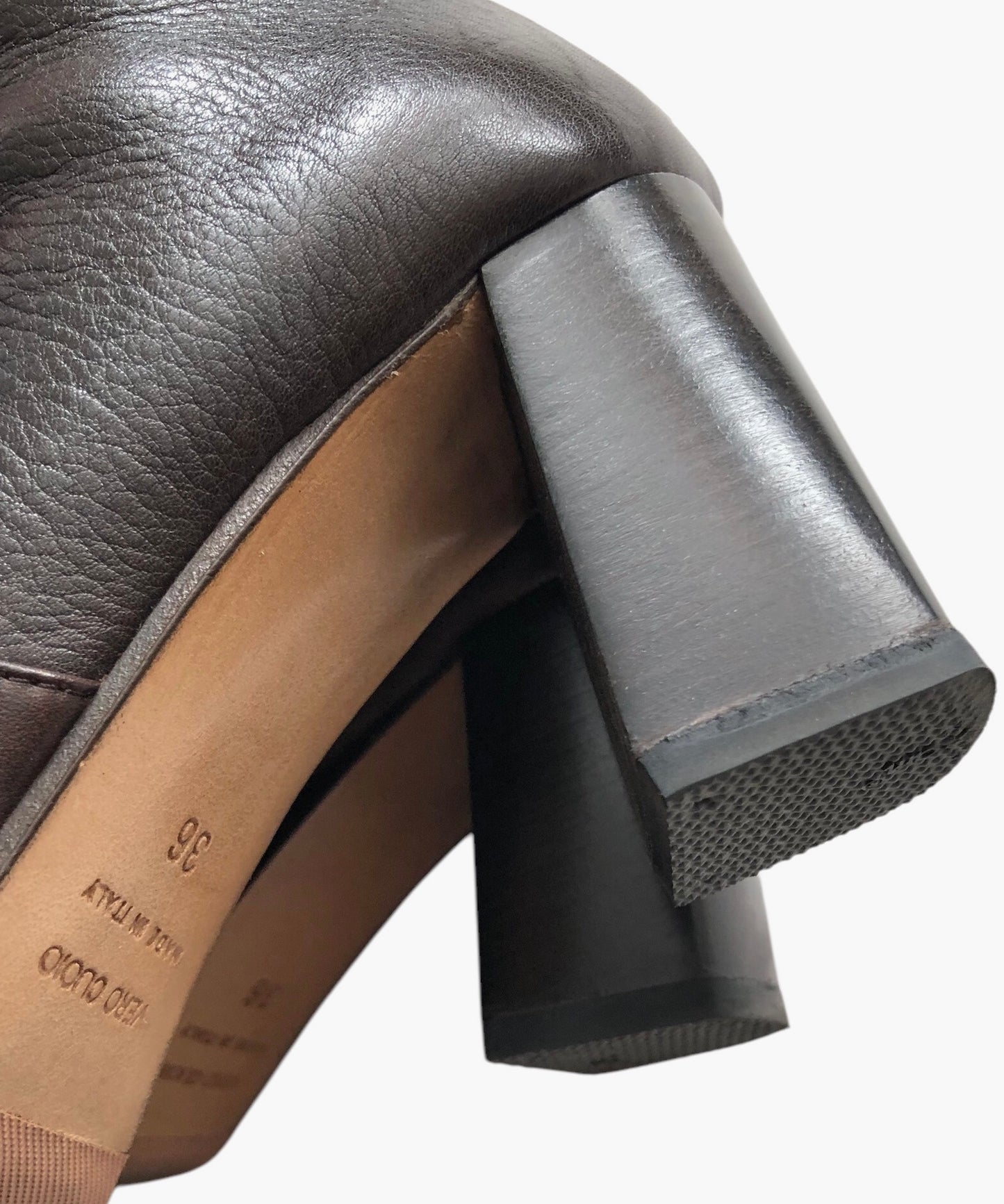7.5cm Heal SHORT BOOTS / BROWN