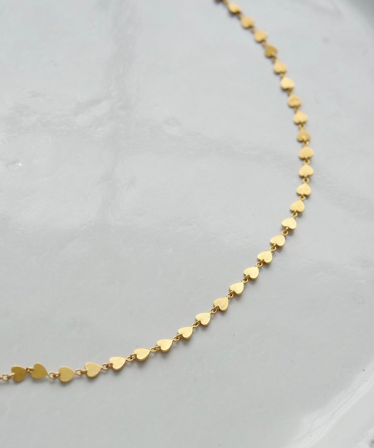 スモール "ハート" パイエット ネックレス GOLD