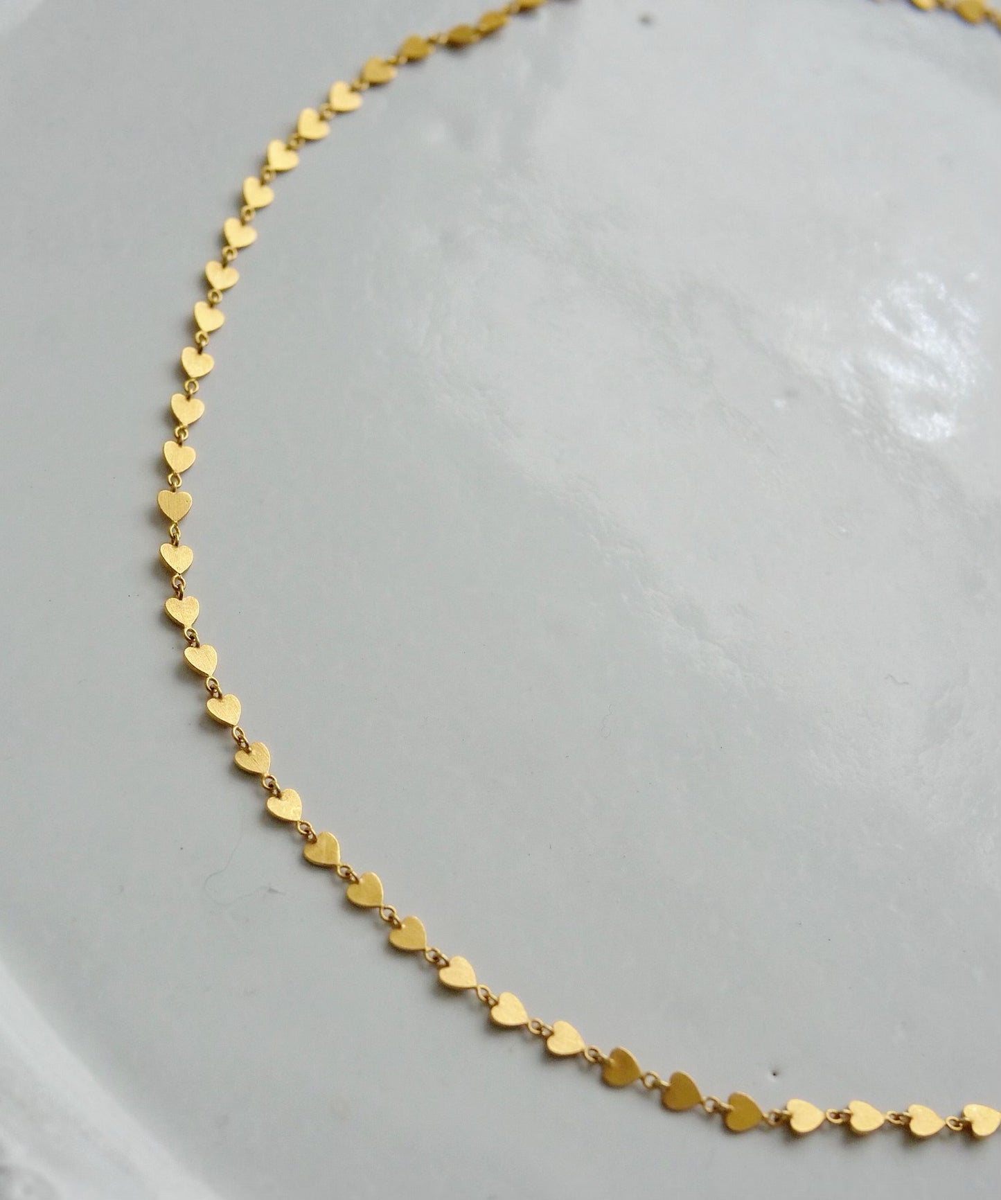 スモール "ハート" パイエット ネックレス GOLD