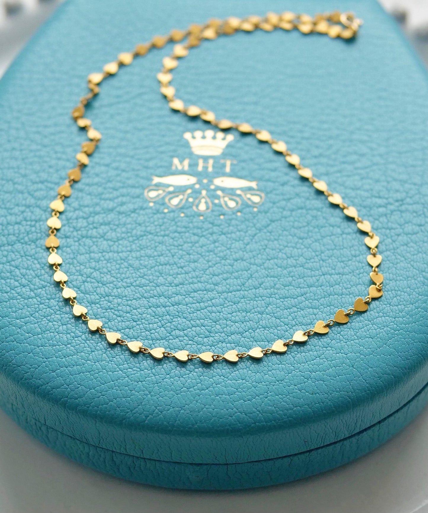 スモール "ハート" パイエット ネックレス GOLD
