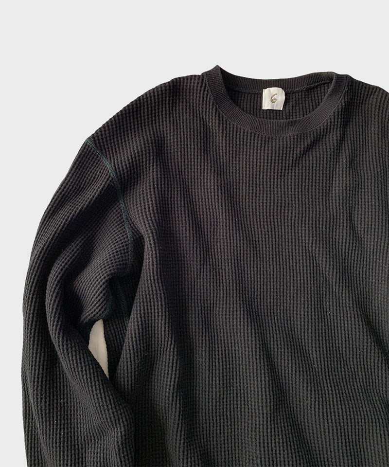 THERMAL COLOR STITCH LONG SLEEVE/サーマル