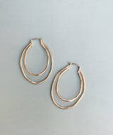 LAYARD HOOP EARRING(SILVER)