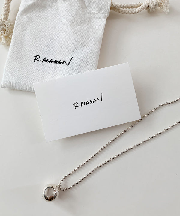 BALL NECKLACE /SILVER