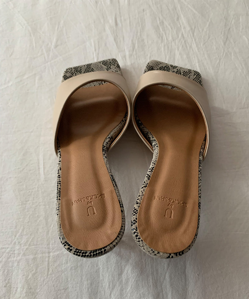 U by SPICK&SPAN ORIGINAL オープンスクエアトゥサンダル 36