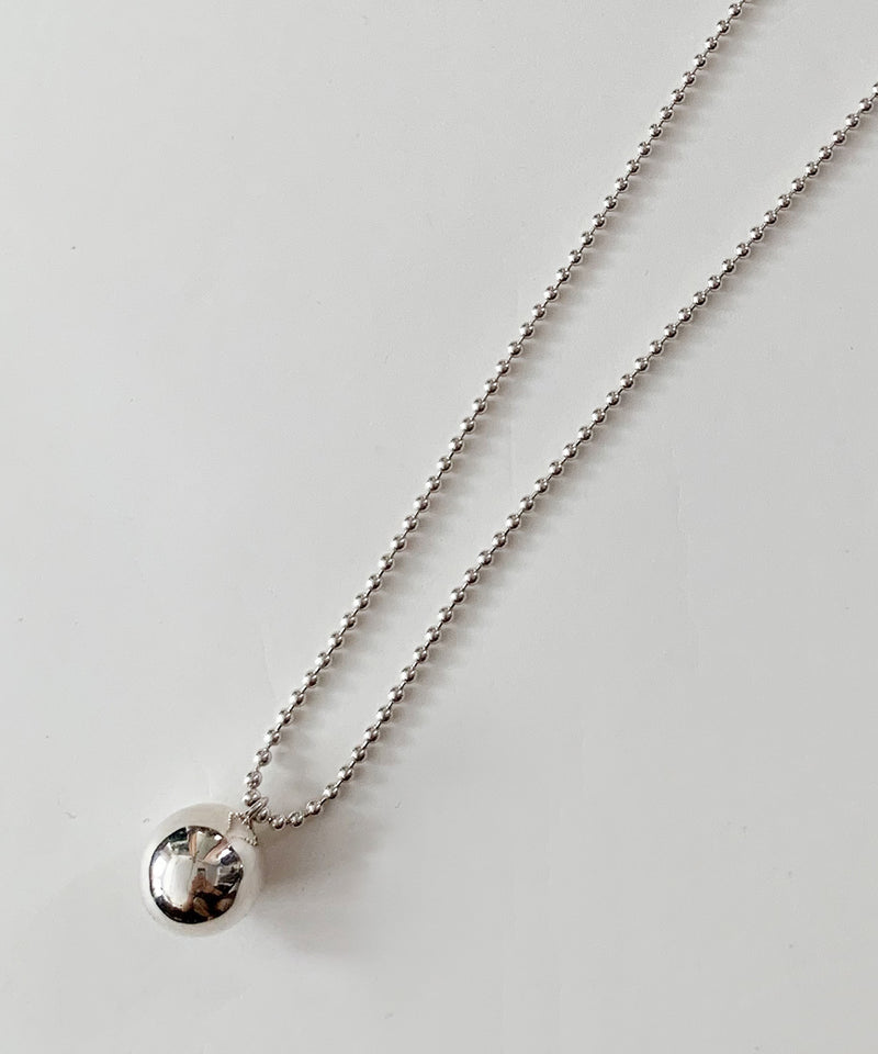 BALL NECKLACE /SILVER
