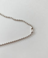 BALL NECKLACE /SILVER