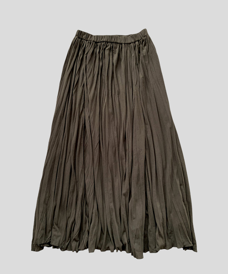 ランダムシワプリーツSK (khaki)