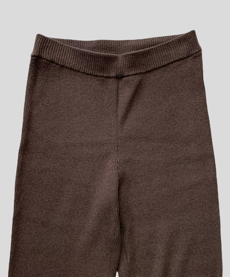 ウールストレッチリブニットパンツ