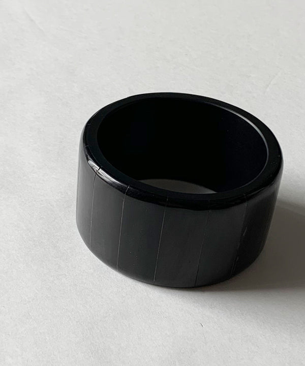 PATCH HORN CUFF / FLAT SHAPE ( BLACK GROSS)