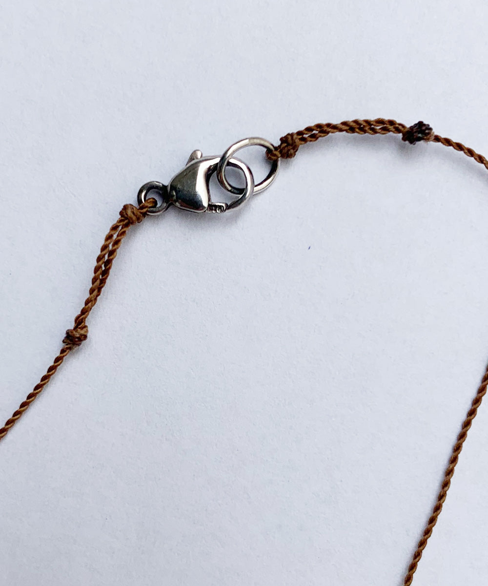 Smooth Stone Necklace(Rose Quart)