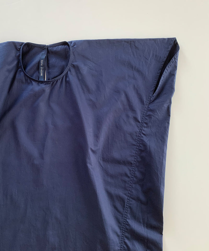 コットンワンピース(NAVY)