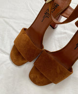 SUEDE HEEL SANDAL/Deuxieme Classe 37