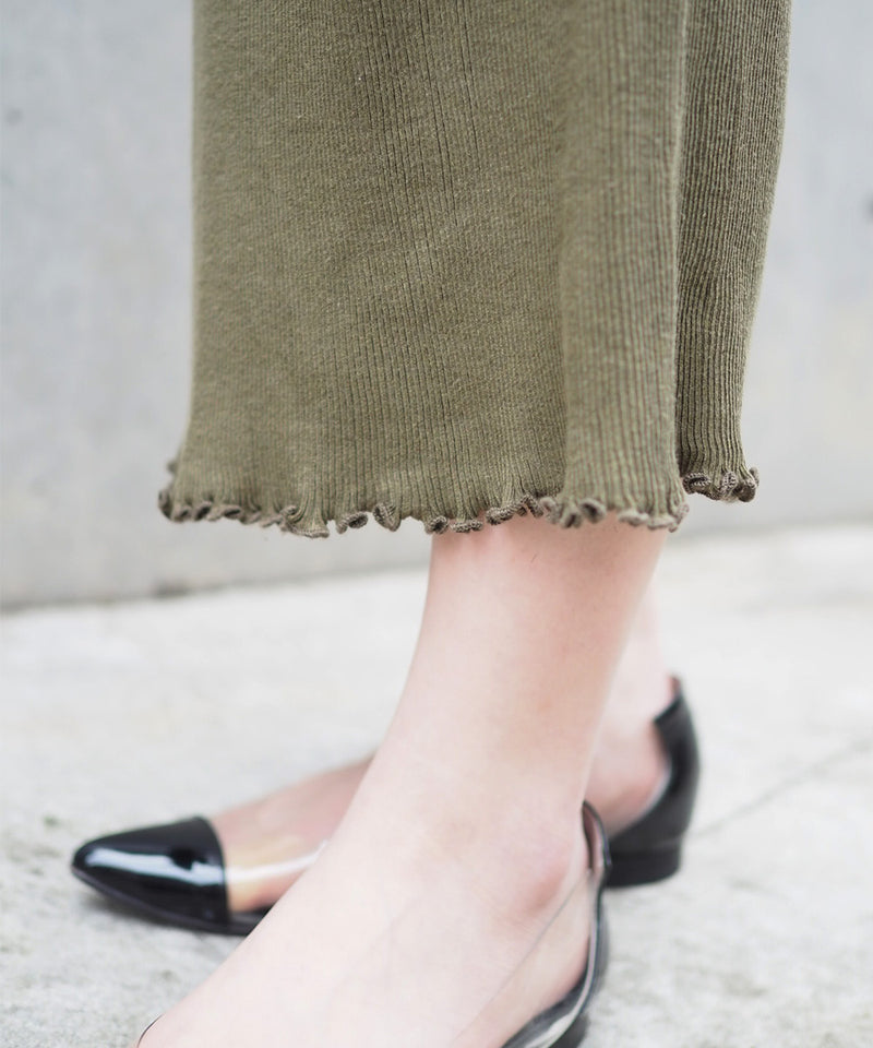 Accordion Ribbed Skirt