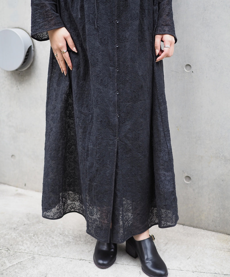 コットンエンブロイダリー アシンメトリーワンピース – TRAMPOIN USED