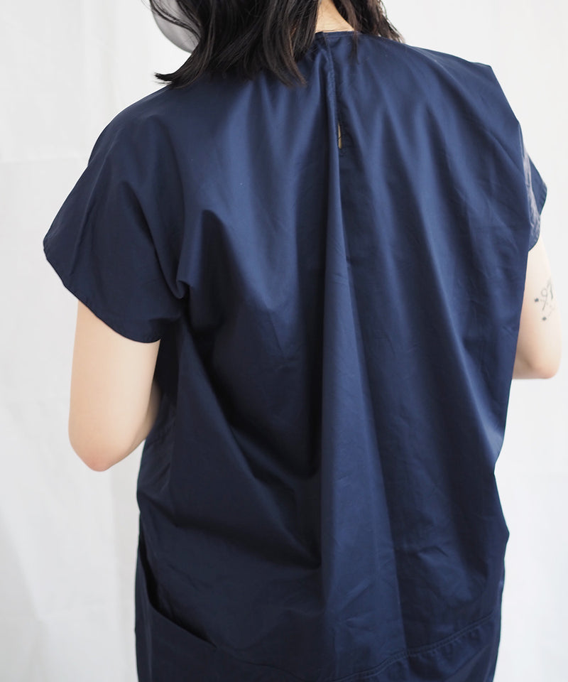コットンワンピース(NAVY)