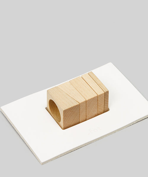 wood block ring / maple